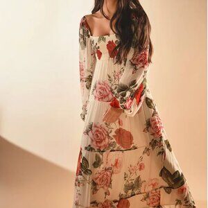 Naaz Midi Dress Nude Rose Hemant and Nandita